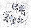 PC family cartoon